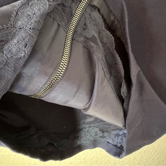 Trina Turk Navy Blue Ruffled Sleeve Sheath Dress Size 4 - Picture 7 of 7